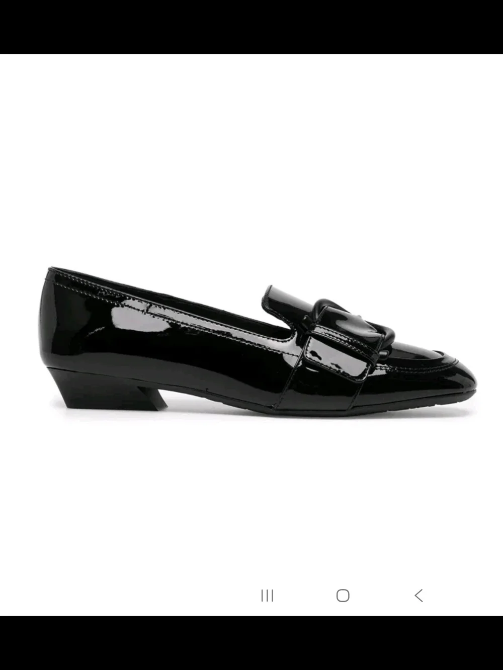 Salvatore Ferragamo Women's Black BONNIE LOAFERS Patent Shiny LEATHER SIZE 8.5 C